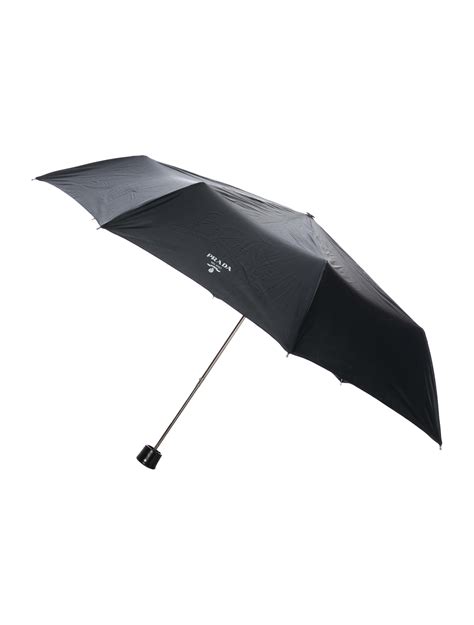 Prada Nylon Logo Umbrella 